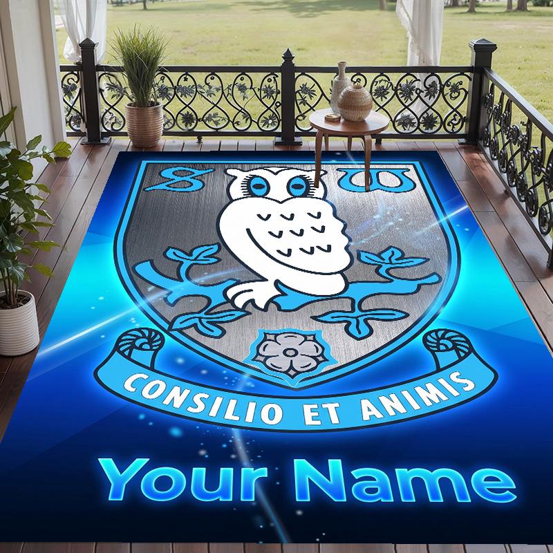 Χαλί με Εκτύπωση Προσαρμοσμένου Κειμένου Sheffield Wednesday FC Αντιολισθητικό Χαλί Δαπέδου Για Διακόσμηση Δωματίου Σπιτιού