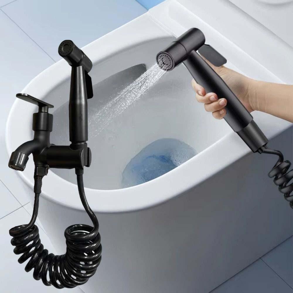 304 Stainless Steel Handheld Bidet Sprayer Adjustable Baby Diaper Cleaner  Diaper Cleaning