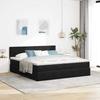 VidaXL Ottoman Bed Frame with Mattress Black 200x200 Cm Velvet, Bed Frame, Upholstered Bed Frame, Ottoman Bed Frame 3311725