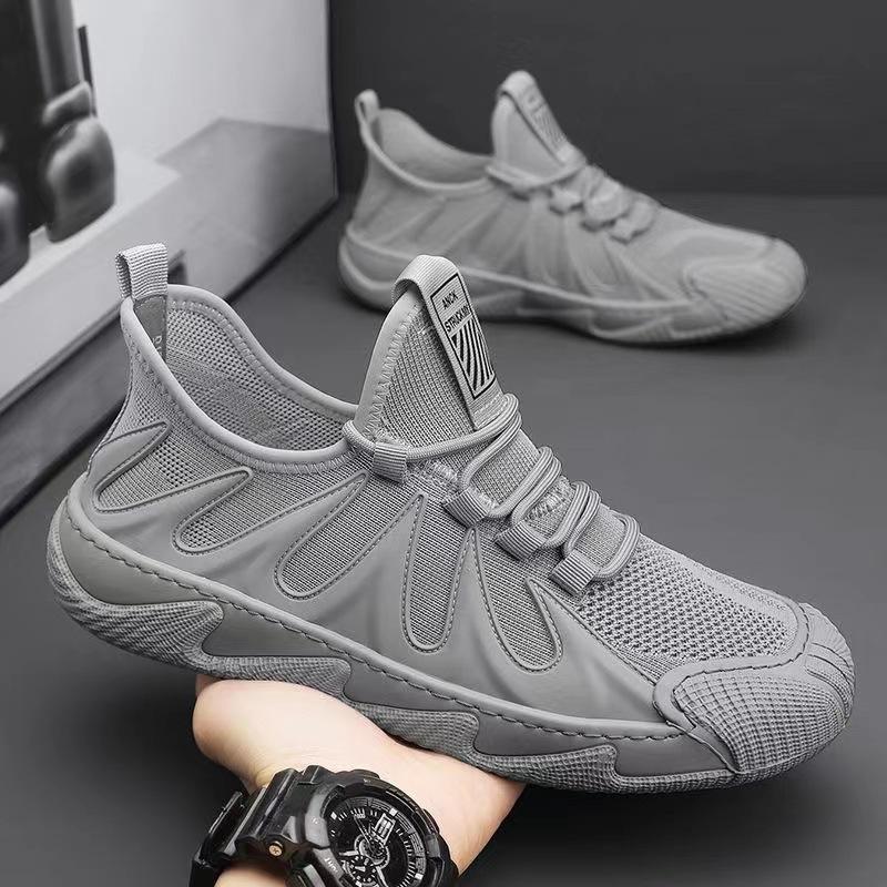 Summer new lightweight men's shoes fly-woven sports shoes men's work trendy shoes casual breathable versatile mesh shoes