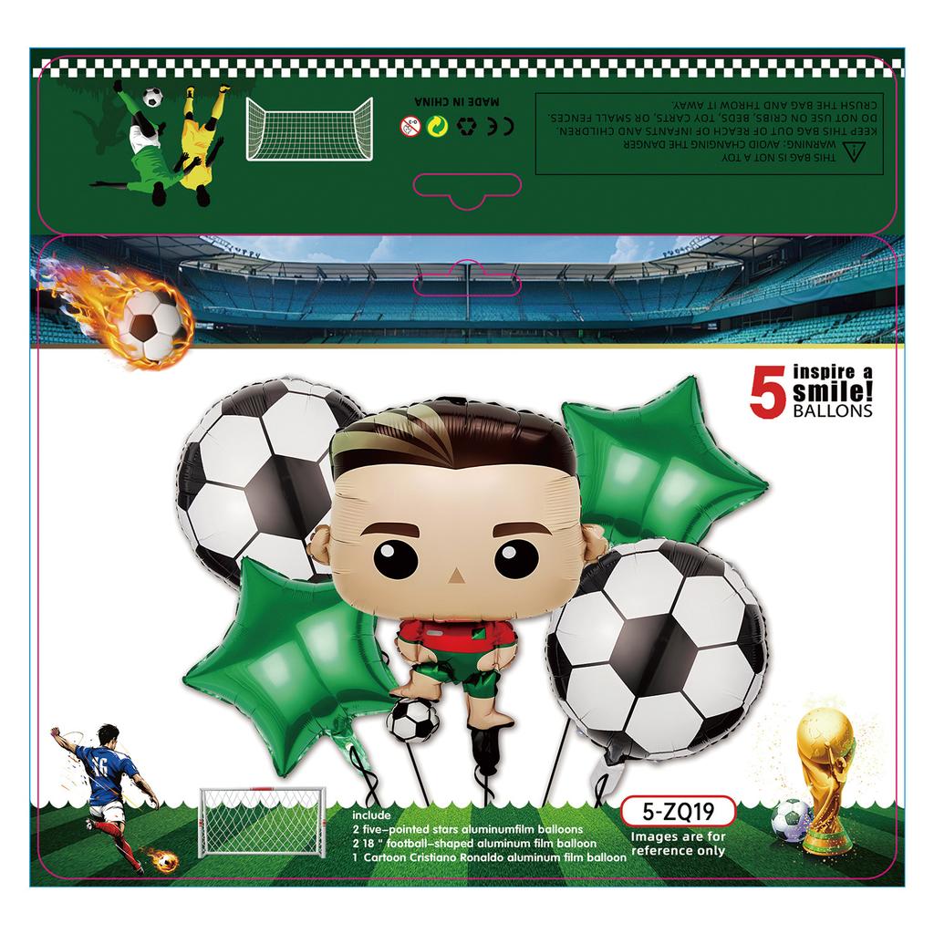 Boys Football Green Balloon Arch Birthday Football Party Decoration World Cup Themed Balloon Set