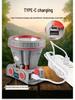 Tripod-Mountable LED Headlamp: 3-Level Dimming, Sensor, Type-C Charging, Bright White Light, Long Battery Life for Night Fishing