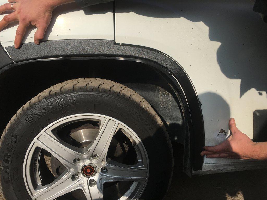 Căptușeli de arc (4 buc, negru) Plastic ABS (2007-2014) pentru Citroen Jumper