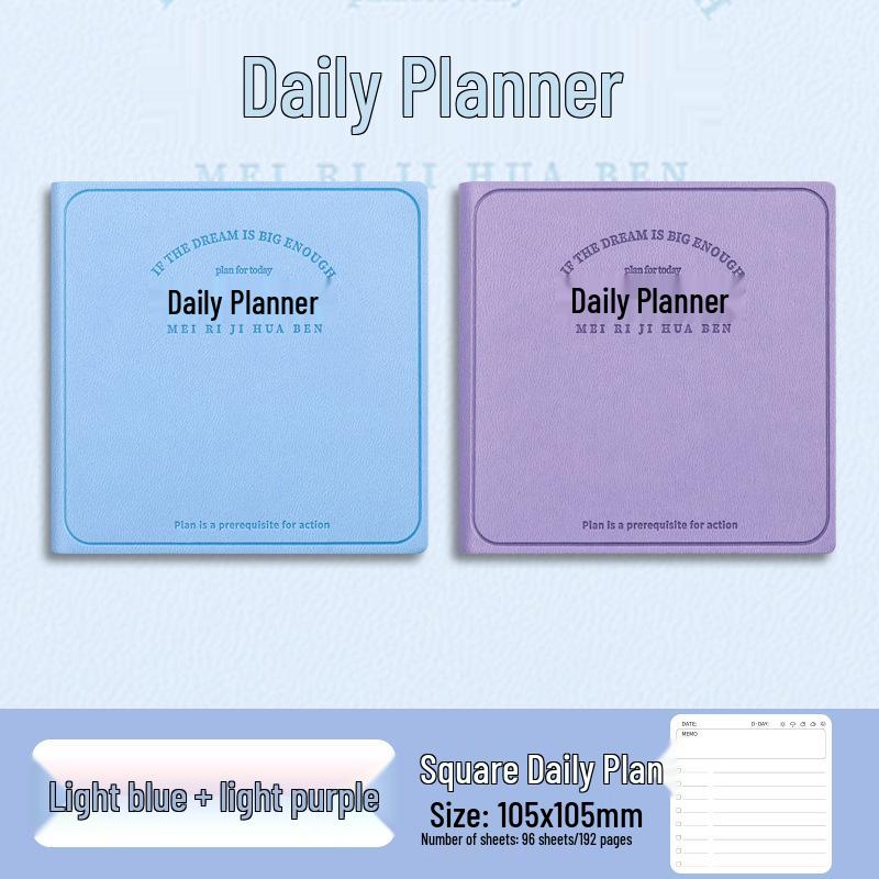 Kompakter Tagesplaner: Mini Notizbuch für Einstecktuch für effektives Zeitmanagement