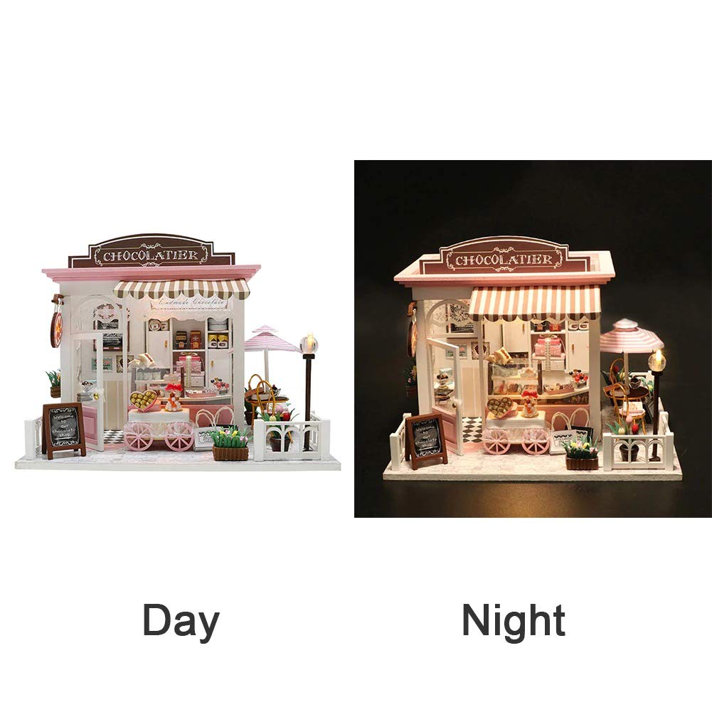 (t-FREAK) Dollhouse Handmade Kit Set Miniature Chocolate Shop Chocolatier