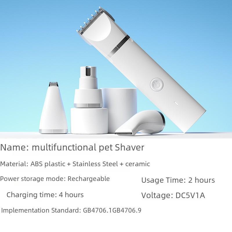 Pet Electric Hair Clipper & Suction for Cats and Dogs – Bass Foot Hair Removal Clipper for Grooming