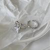 Adjustable Highend Square Zircon Ring For Women Elegant Minimalist Design Accessory Chic