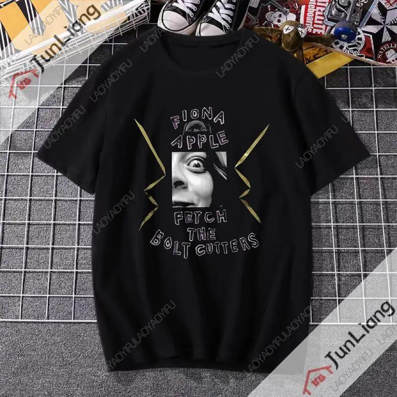 Fiona Apple Fetch The Bolt cutter Album Druckmuster T-Shirt Hiphop Streetwear Sommer Harajuku Shirt Top