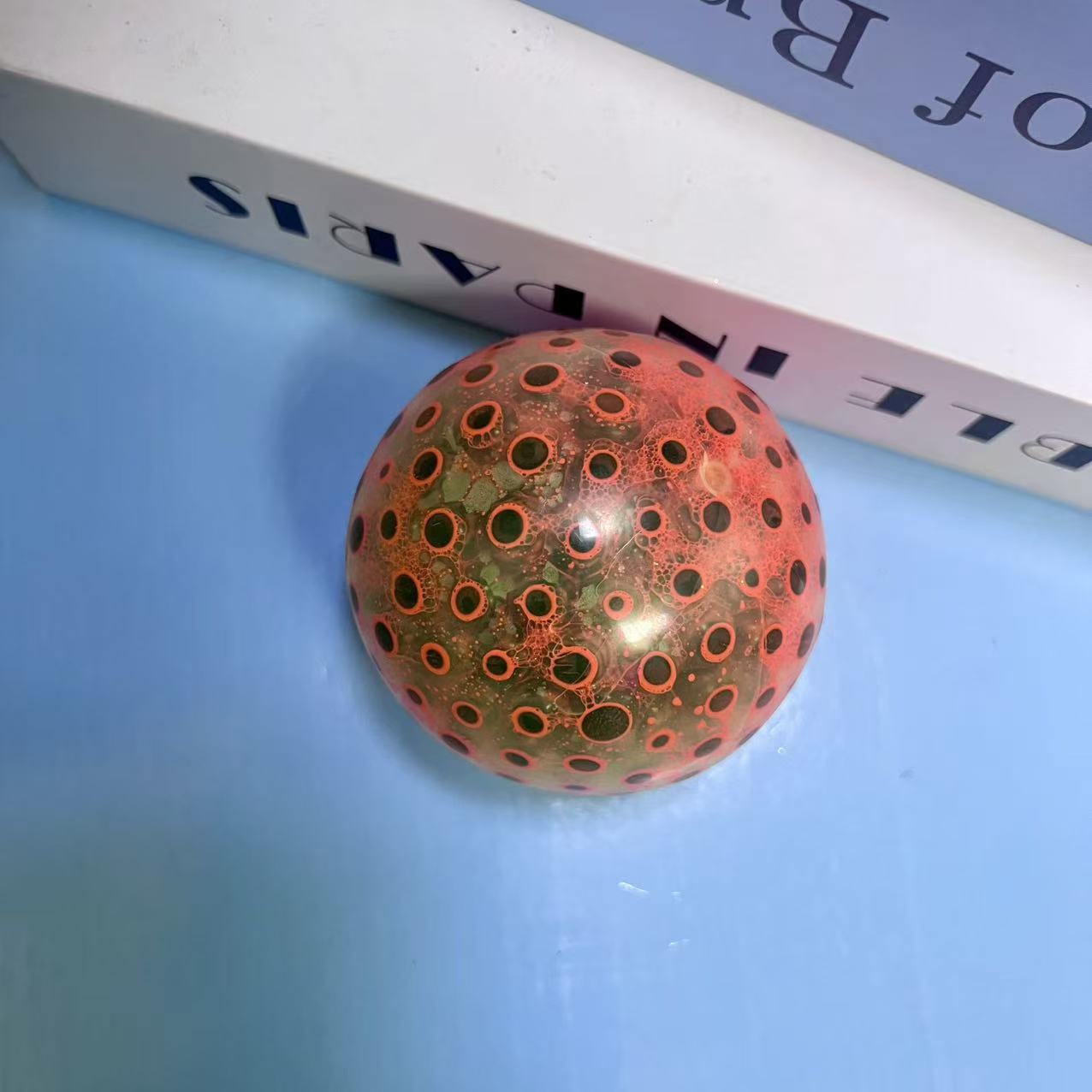 Nieuwe decompressie druivenbal, decompressiespeelgoed voor volwassenen, waterdruppelbal, zachte rubberen knijpbal, verlicht stress en angst. oranje
