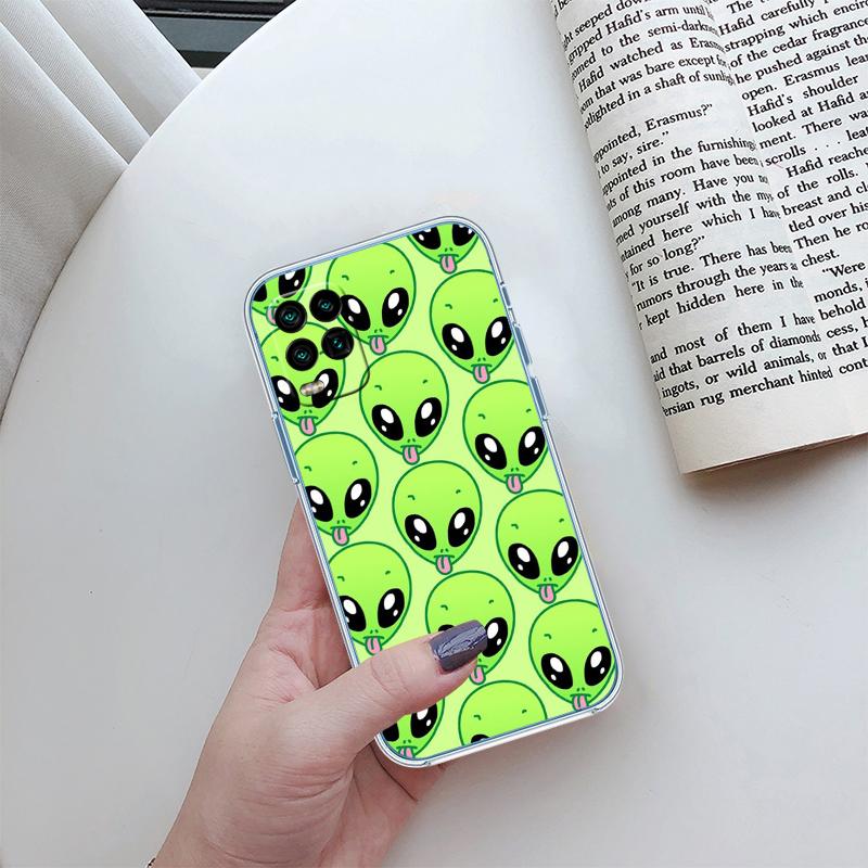 BH46 Trippy Tie Dye Peace Alien Phone Case for Motorola Moto G40 G04 G05 One Ace Action Fusion + Plus Hyper Macro Vision Zoom