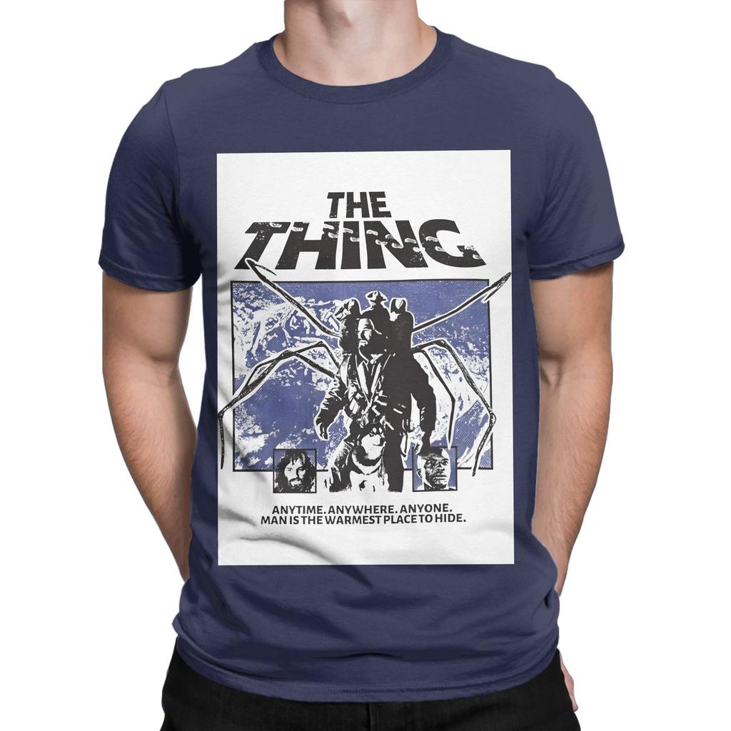 The Thing Horror Movie Poster Art Funny Graphic 100 Cotton TShirt the Thing Tops Tees For Unisex
