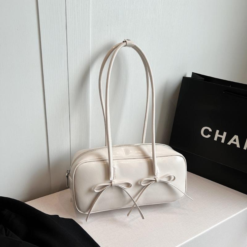 

Сумка женская на одно плечо с бантом маленькая модная сумка подмышкой белый