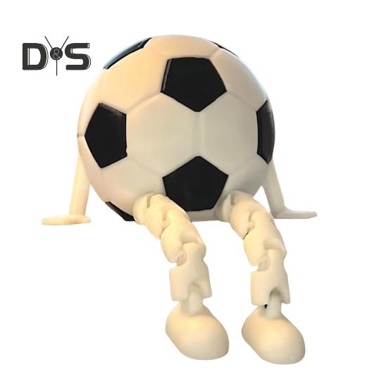 Tennis Model Ornament Golf Basketball Soccer Baseball Ball Figure Articulated Legs Display Model Office Desk Accessory