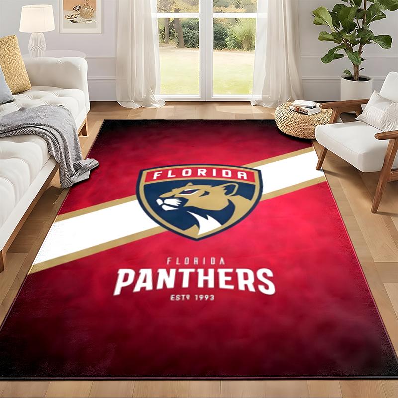 Florida Panthers Carpet Door Mat for Living Room or Bedroom Protective Mat Under Chair Office Decoration Christmas Gift Birthday Present