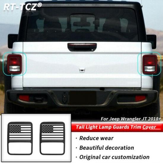 Tail Light Taillight Lamp Decor Cover Protect Guards For Jeep Gladiator JT +