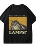 Men'S Printed T-Shirt You Guys Have Some Uhh Lamb Butterfly Meme White Humorous and Insect Print Short Sleeve Casual T-Shirt ...