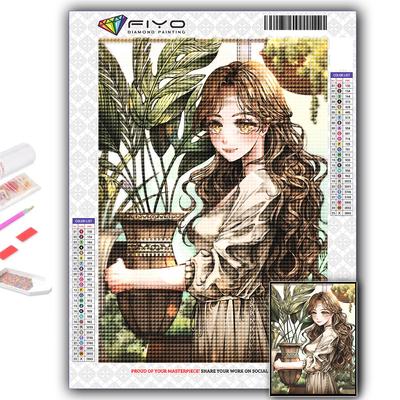 Diamond Painting Cartoon Cute Noble Girl  Diamond Mosaic Craft Diamond Embroidery Painting