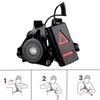 Rechargeable Chest Lamp Adjustable Warning Light Portable Head Flashlight