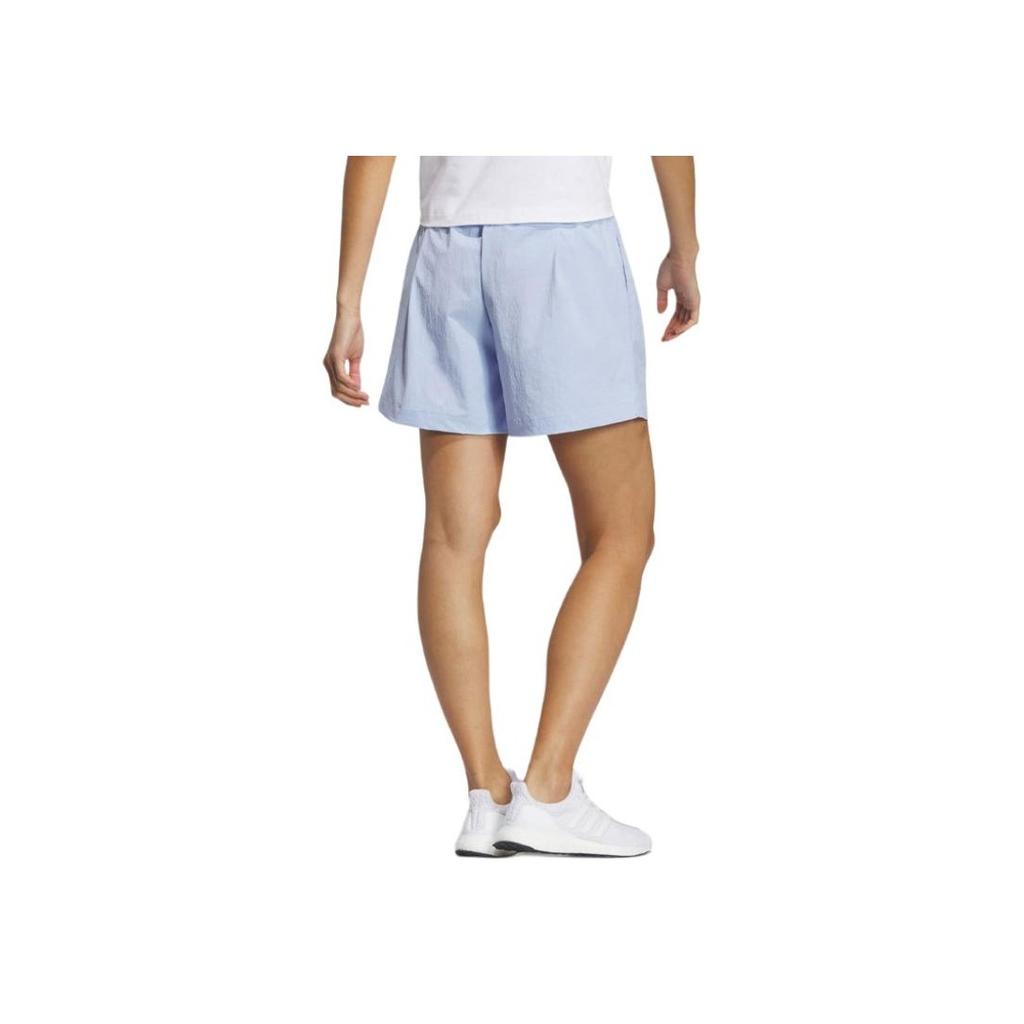 Adidas X Seebin Graphic Woven Shorts - SS23 Co-Branded Edition Women Bottoms Light-Pink Blue HY2854