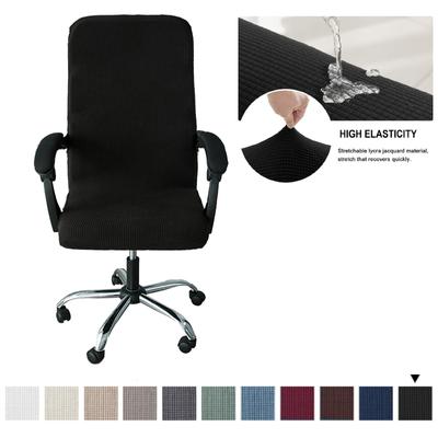 Waterproof M/L Sizes Office Stretch Spandex Chair Covers Waterproof Computer Seat Chair Cover Removable Slipcovers For Office Seat Chairs