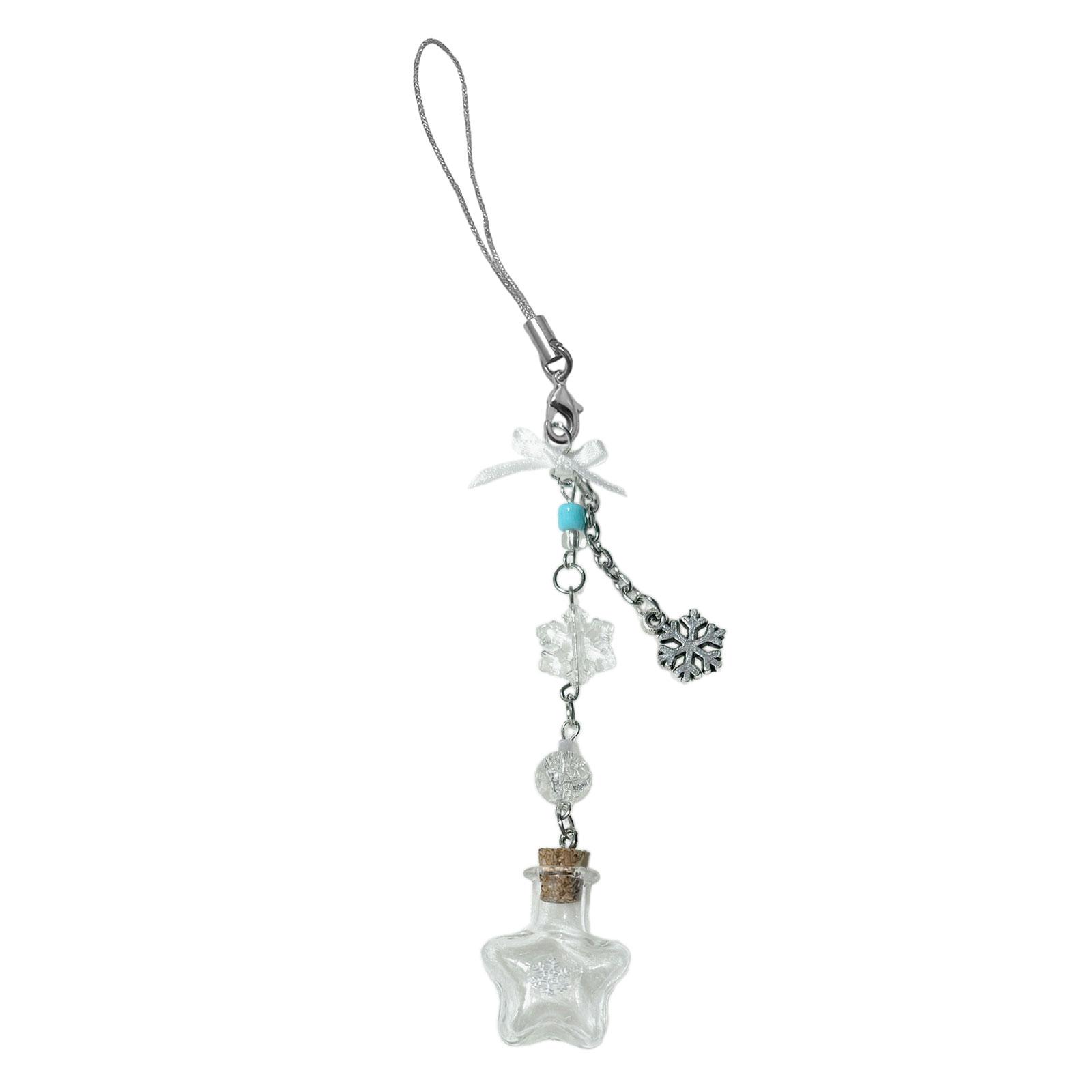 

Сладкая бутылка-снежинка, подвесные ремни для телефона, ключи от машины, подвесные подвески, модная сумка, украшение, ремешок, аксессуары для кошелька