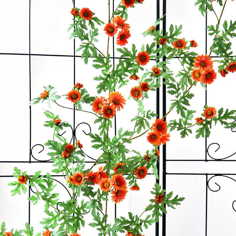 Искусственная лиана  Маргаритка  - Декоративная зелень для покрытия стен и труб 2.2m Cosmos (White)