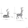 Elegante Elchstatue Dekorative Harzhandwerksfiguren Tiere Skulptur Shop Handgefertigte Figuren