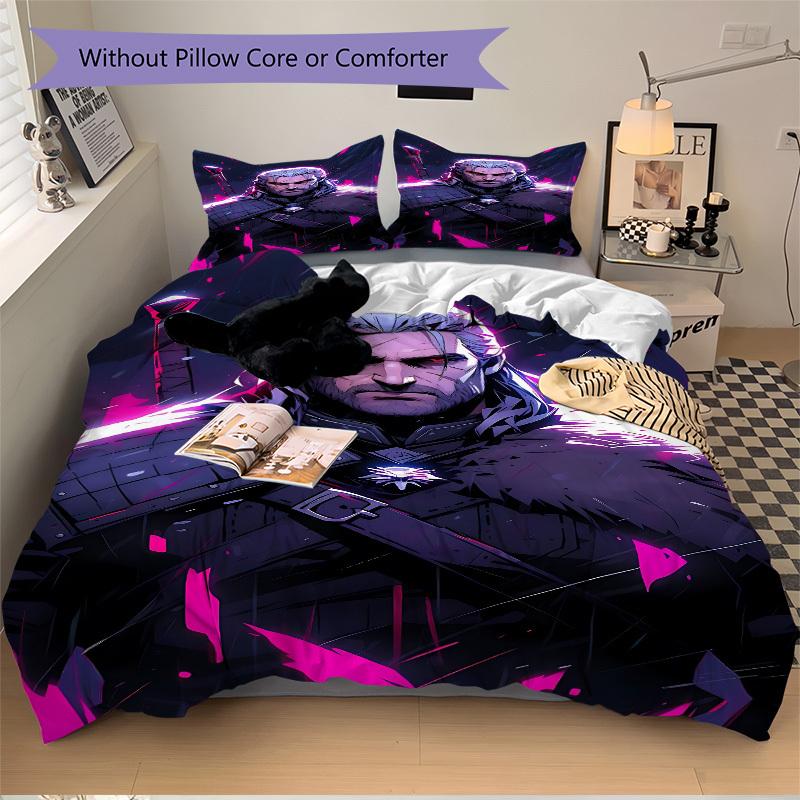 3pcs Witcher Bedding Set. Soft and Comfortable with No Core Included (1x Duvet Cover + 2x Pillow Covers) yy251010158
