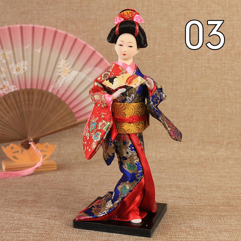 Krásné japonské figurky gejš Panenky s krásným kimonem Domácí dekorace na plochu Miniatury Kolekce ozdob z gejš Dárek
