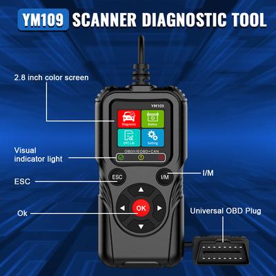 YM109 YM119 OBD Car Auto Diagnostic Tools Read Vehicle Information Work For All Cars OBD2 Scanner Multi-language Code Reader