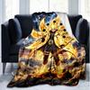 Naruto Power Print Flannel Blanket, Soft Warm Lightweight Throw Blanket for Living Room,Sofa Bed Camping Office