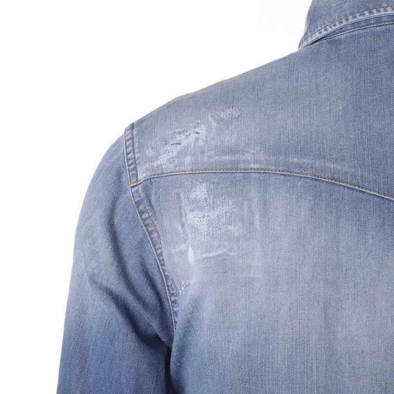 DSQUARED2 luxury men's denim shirt made in Italy NEW - Size: IT52