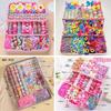 Bow High Elastic Hair Accessories Set No Hurt Hair Colorful Girls Hair Bands Hair Accessories Girls Children