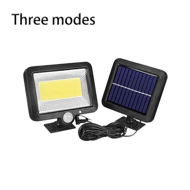 Outdoor Solar Lights Waterproof 160COB Split Wall Lamps 3 Modes Motion Sensor Remote Control for Garden Patio Path Street Lights