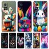 Transparent Phone Case for Xiaomi Mi 14 13 12 11 Ultra 13T 12T 11T Poco X3 NFC F3 F6 Pro 5G Soft TPU Shell Cute Graffiti Rabbit