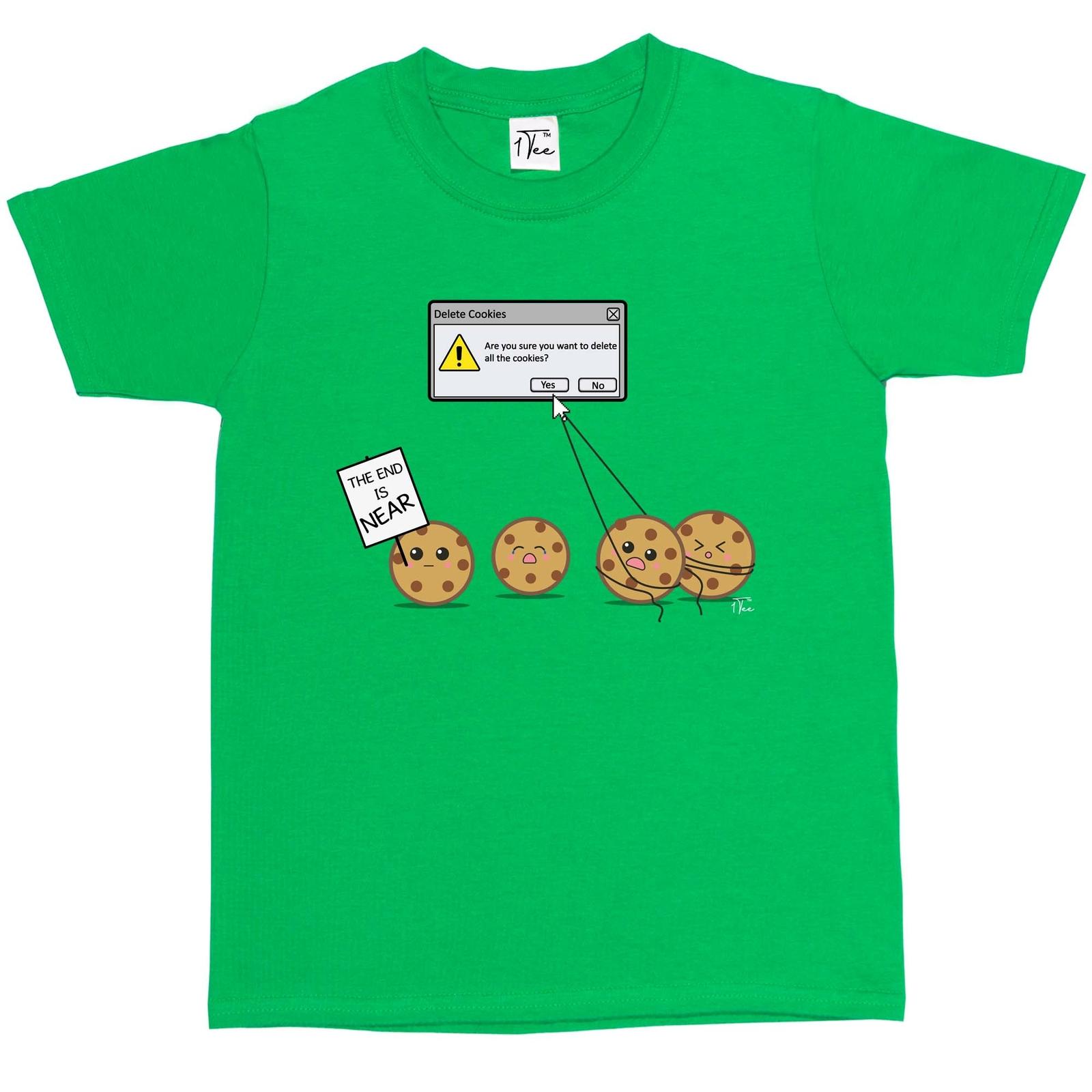 1Tee Kids Boys Are You Sure You Want To Delete All Cookies T-Shirt XXXXL