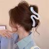 1pc New High-end Pearl Wave Clip, Shark Clip, Large Hair Clip, Back of Head Hair Clip, Hair Accessory