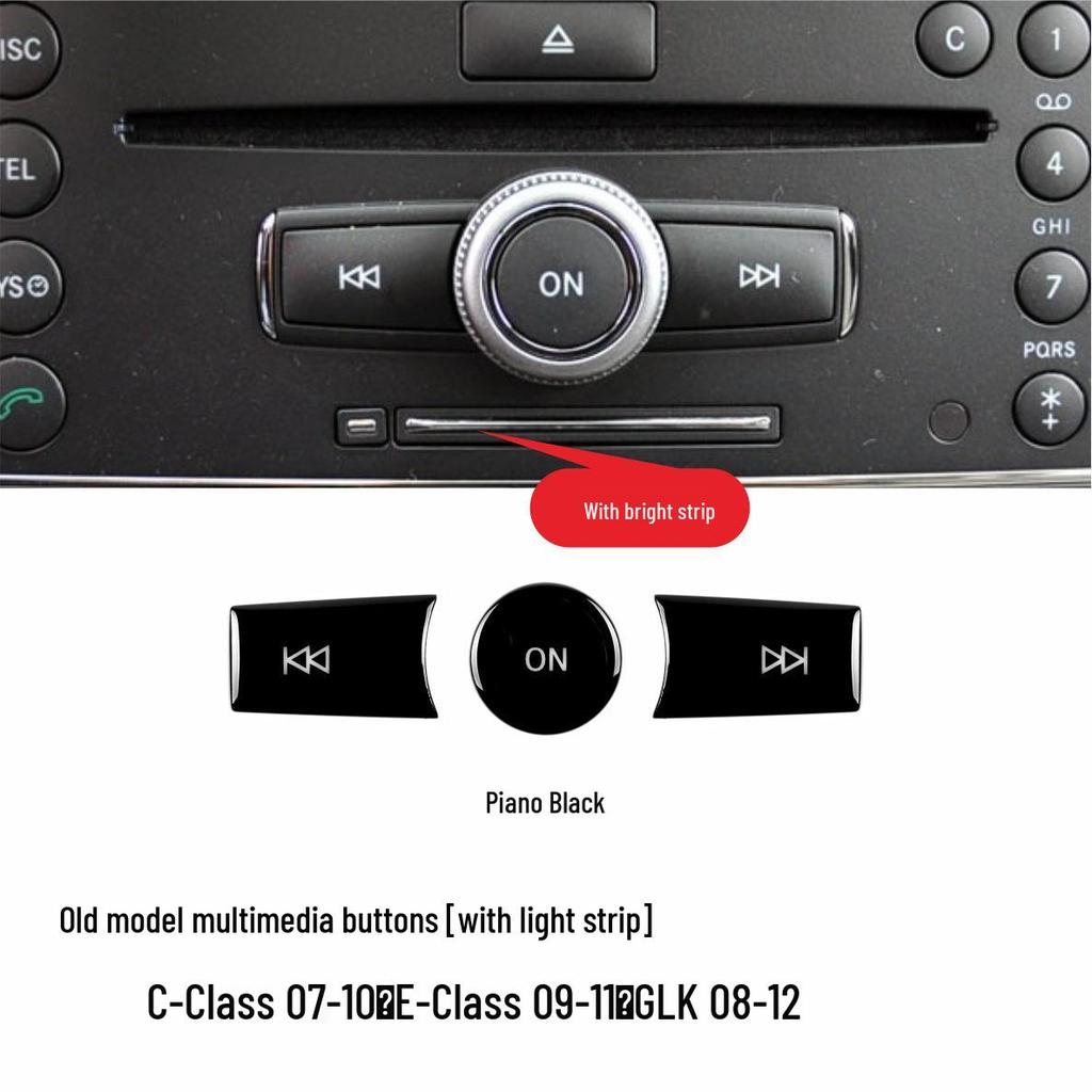 Compatible with Mercedes-Benz Multimedia Buttons: C-Class, E-Class, A-Class, B-Class, CLA, CLS, G-Class, GLK, M-Class, GL, SLK, SL.