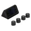 Solar Power Tire Pressure Monitoring System Display Sound Warning TPMS with 4 Sensors