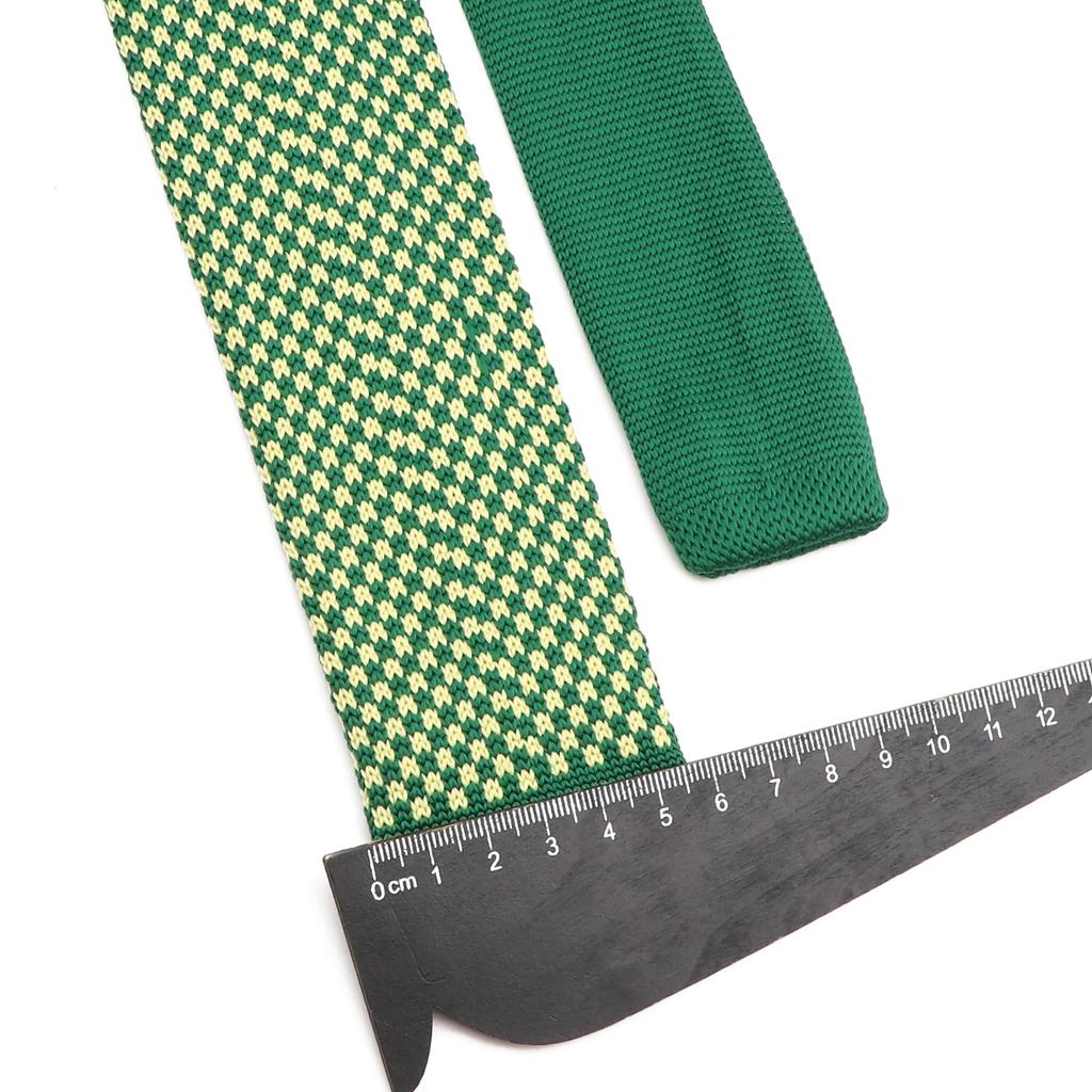 eKnit Ties, For Men, Winter, Slim Necktie, Orange, Green, Casual Gravatas, Wedding Party, Dots, Stripred