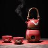 Forbidden City Crane Ceramic Alcohol Tea Brewing Set