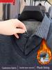 Hengyuanxiang Men's Pure Cashmere Two-Piece Look Thickened Winter Sweater