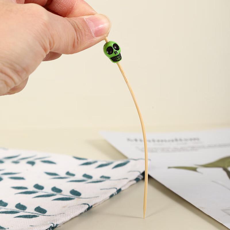 Halloween Totenkopf Einweg-Fruchtspieße