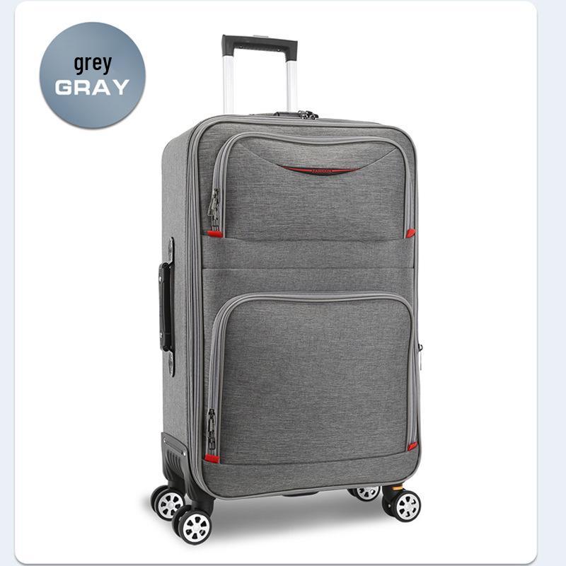 Valiză durabilă din pânză Oxford cu roți universale, capacitate mare (24-28 inch), Troller cu parolă pentru bărbați și femei.