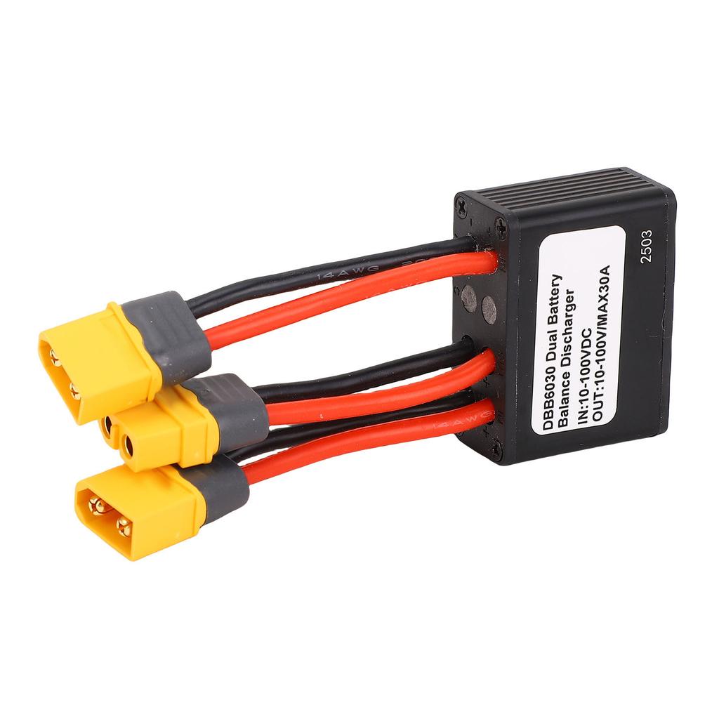 Electric Double Battery Discharge Converter 30A 1000W Dual Battery Pack Switch Balancer with Charging Port for Bike