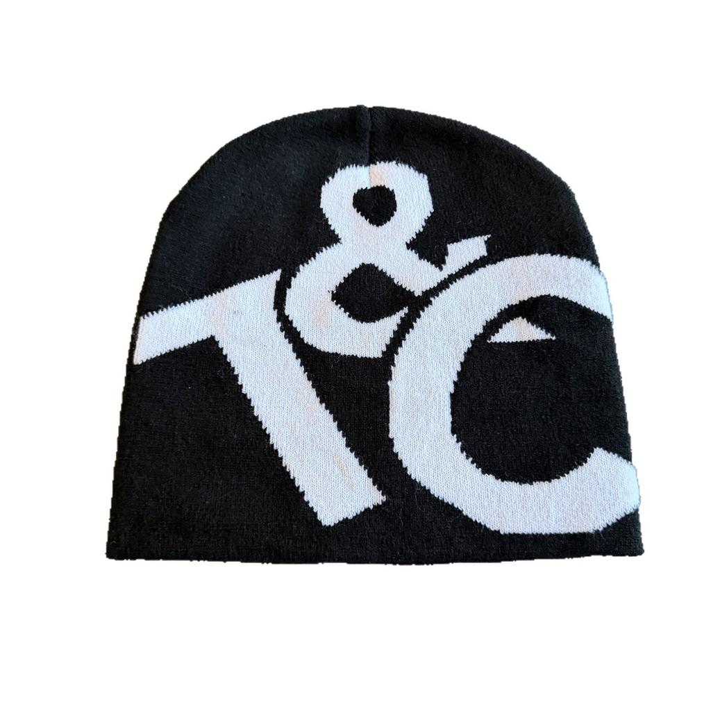 Teenage Hip Hop Letter Beanie With Warm Acrylic Knit For Winter Fashion