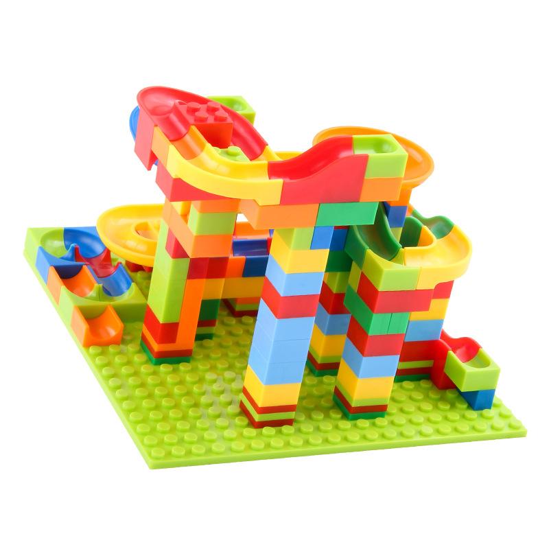 Children'S Changeable Slide Assembly Building Block Ball Building Block Track 1668Pcs Particle Slide Park Building Toys