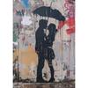 Pop Street Graffiti Wall Art Poster Banksy Ragazzo Ragazza con Palloncino su Tela Poster Stampe Pittura Soggiorno Decorazione Casa Regali
