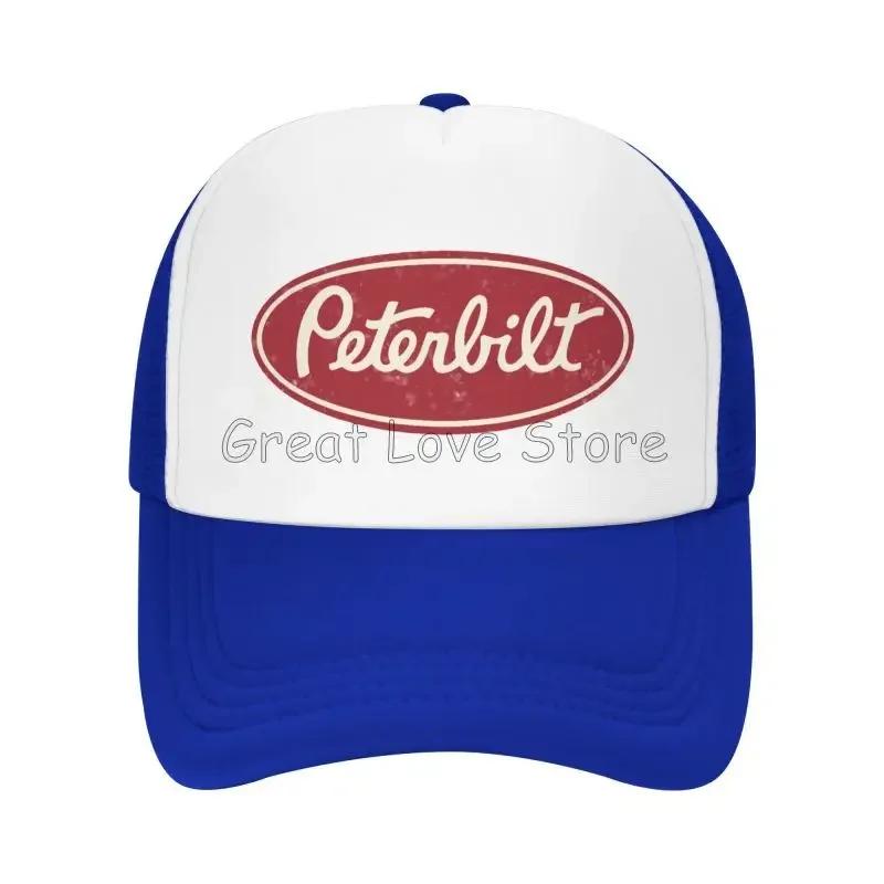 Peterbilt Truck Racing Men Mesh Baseball Caps Unisex Hip Hop Adjustable Snapback Hat Women Summer Casual Sun Hats