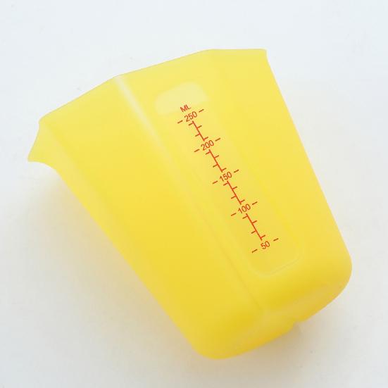 Silicone Measuring Cup Set Flexible Microwave Safe Measuring Cup with Easy-Read Marks Non-Slip Base Dishwasher Safe Baking Tool